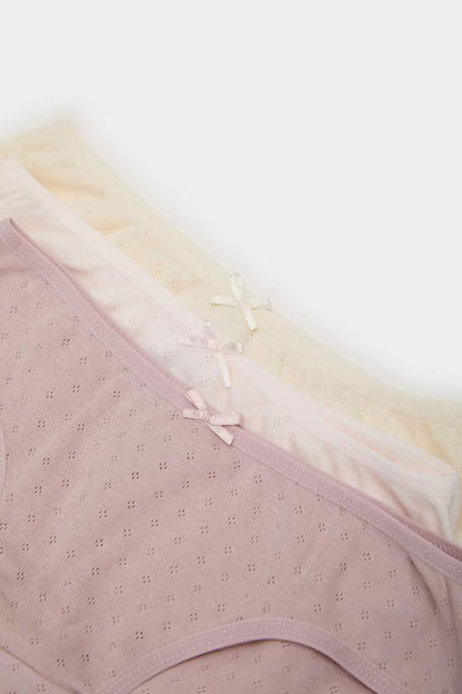 Girl 3 Piece Slip Panties - -