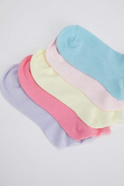 Girls 5 Pack Booties Socks - -
