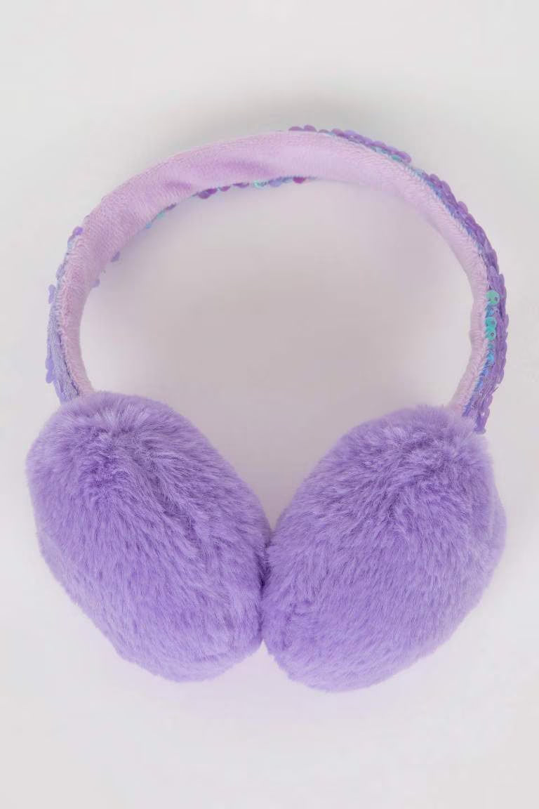 Girl Plush Headphones - - lavender 5-9
