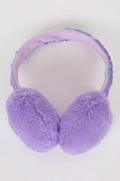 Girl Plush Headphones - - lavender 5-9