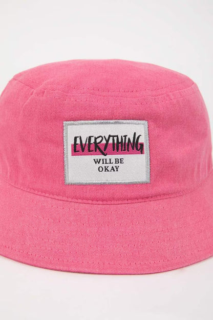 Girl Cotton Bucket Hat - -
