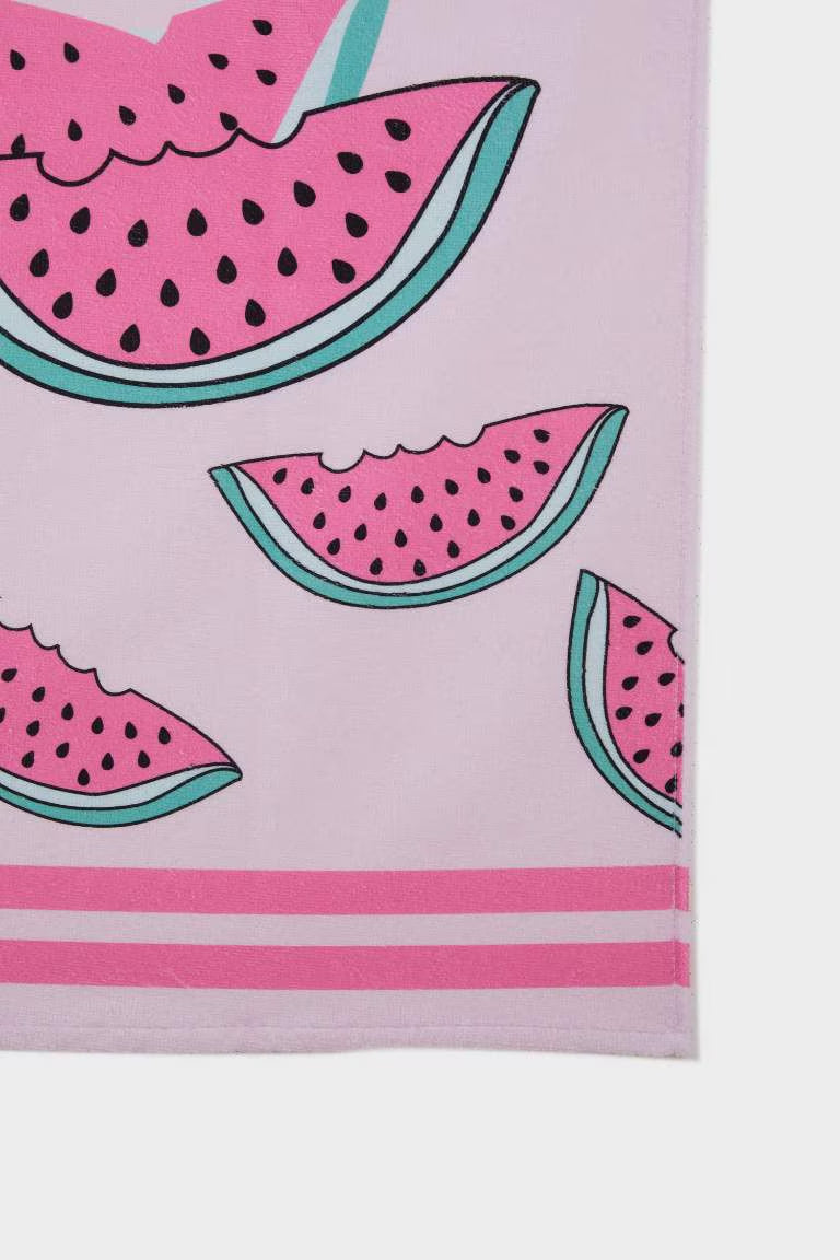 Baby Girl Patterned Towel - -