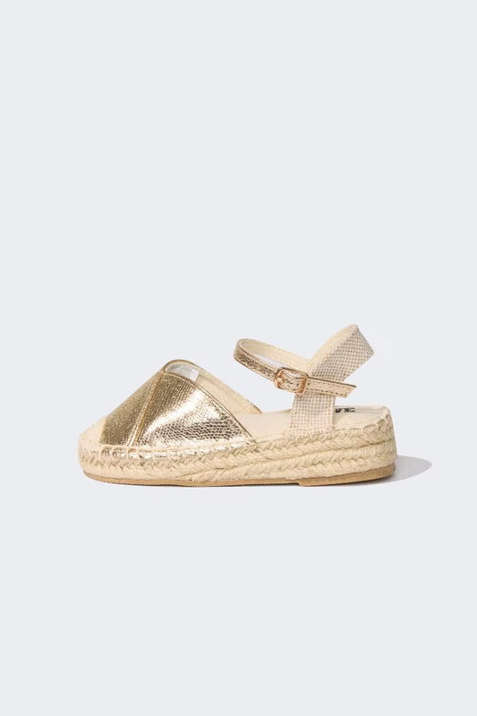 Girl Faux Leather Ballerina Flat Shoes - -