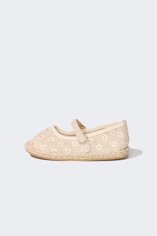 Girl Flat Sole Espadrille Shoes - -