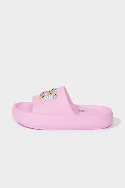 Girl Flat Sole Eva Slippers - -