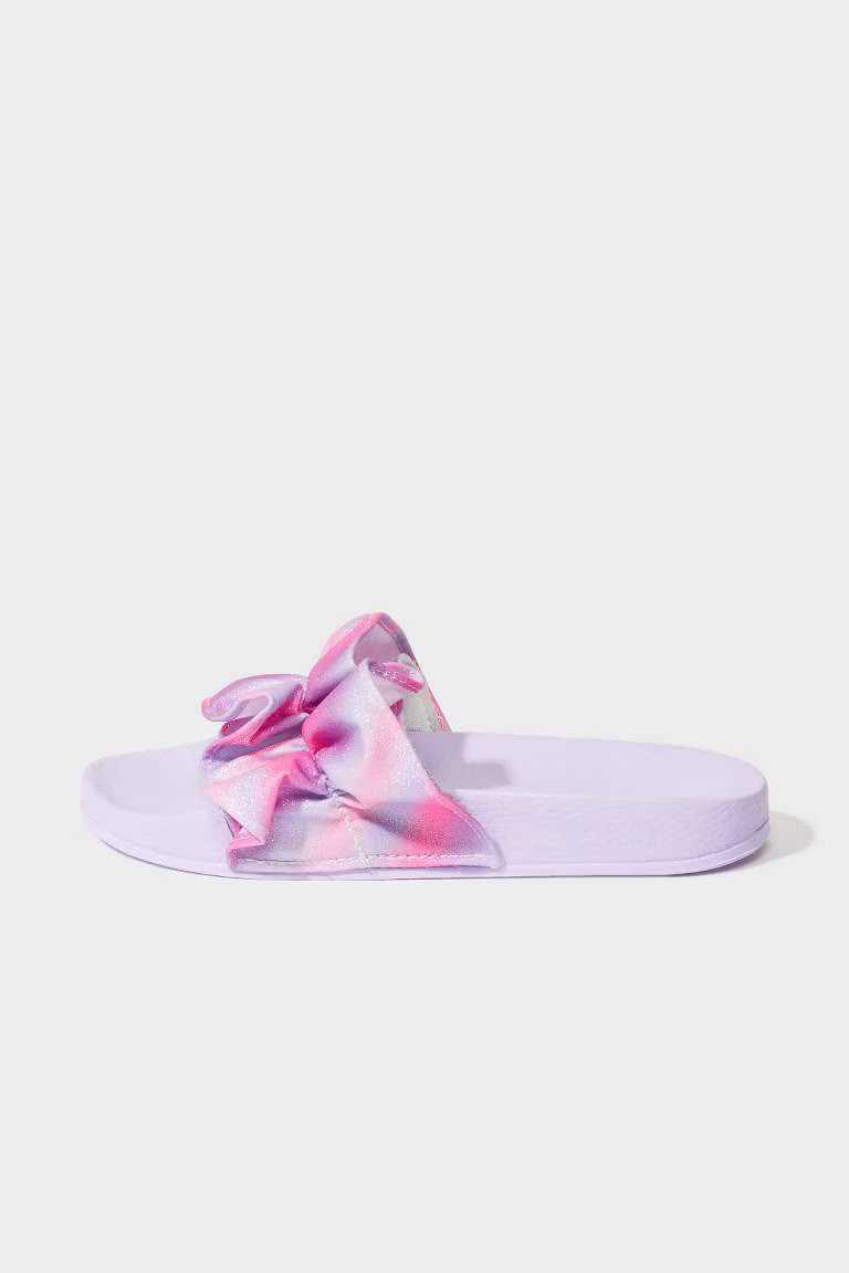 Girl Flat Sole Single Band Eva Slippers - -