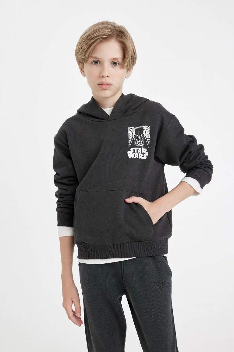 Boy Star Wars Regular Fit Back Printed Sweatshirt - -