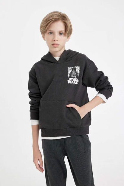 Boy Star Wars Regular Fit Back Printed Sweatshirt - -