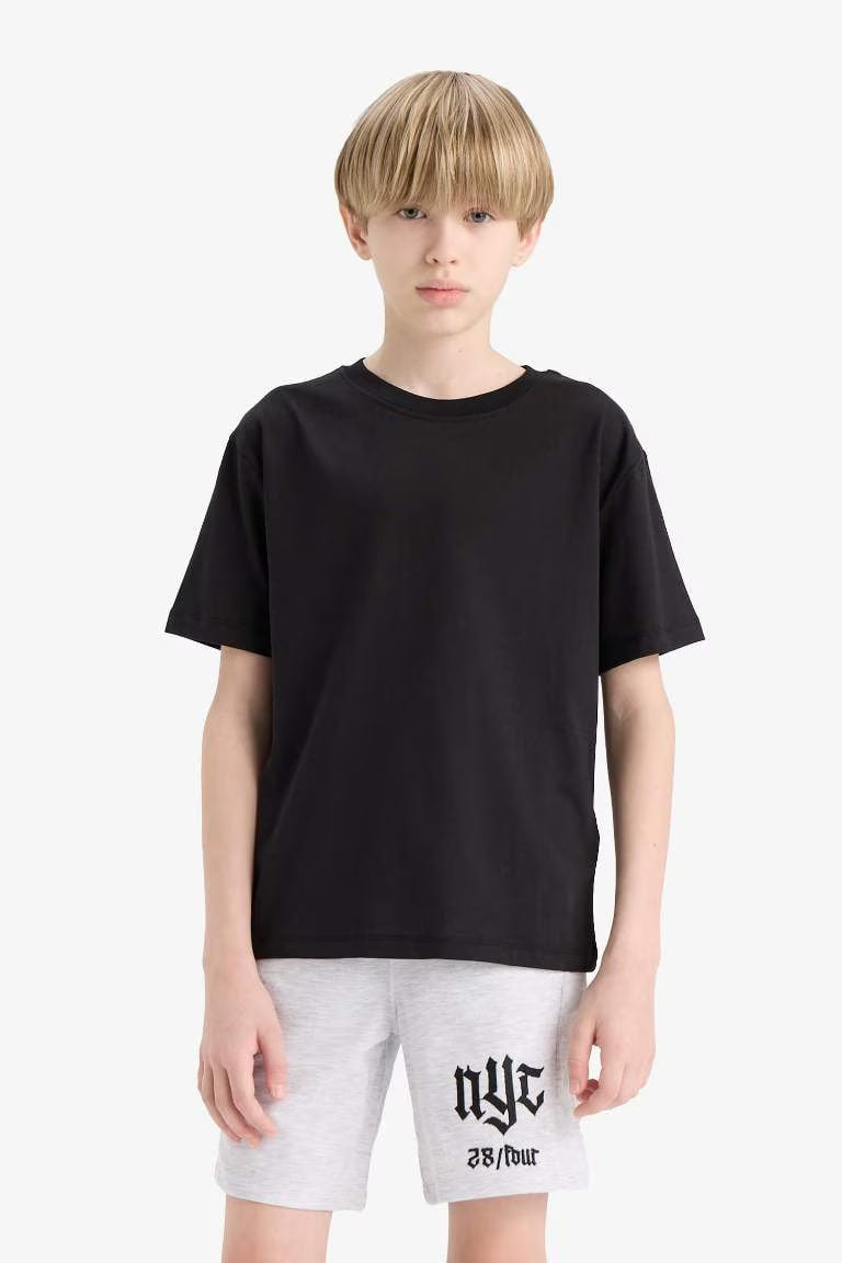 Boy New Regular Fit Sweatshirt Fabric Shorts - -