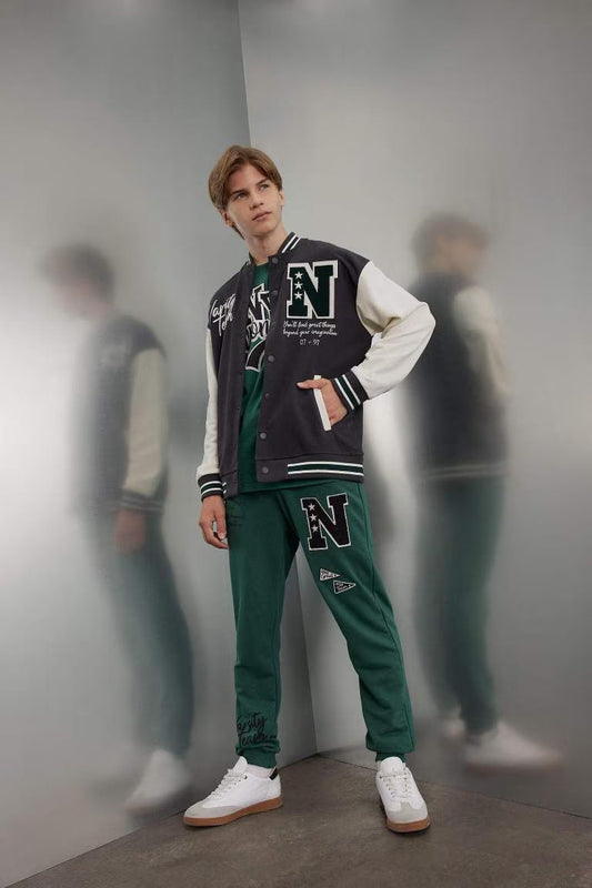 Boy Printed School Sweatpants - -