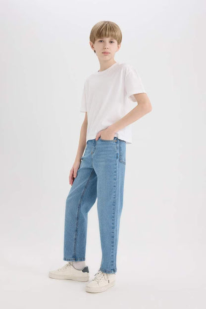 Boy Loose Fit Straight Leg Jeans - -