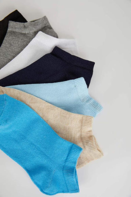 Boy 7 piece Short Socks - - Multicolor