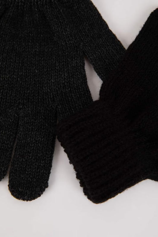 Boy 2 Piece Knitwear Gloves - -