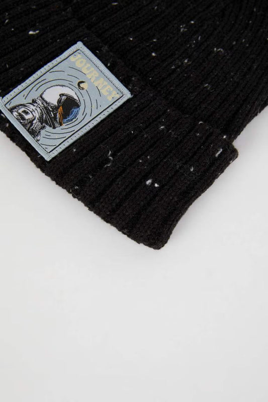 Boy Ribbed Knit Beanie - -