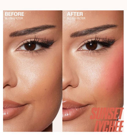 HUDA BEAUTY Liquid Blush in SUNSET LYCHEE - -