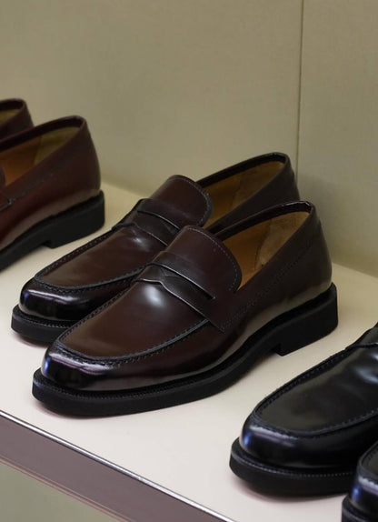 Leather footwear - -