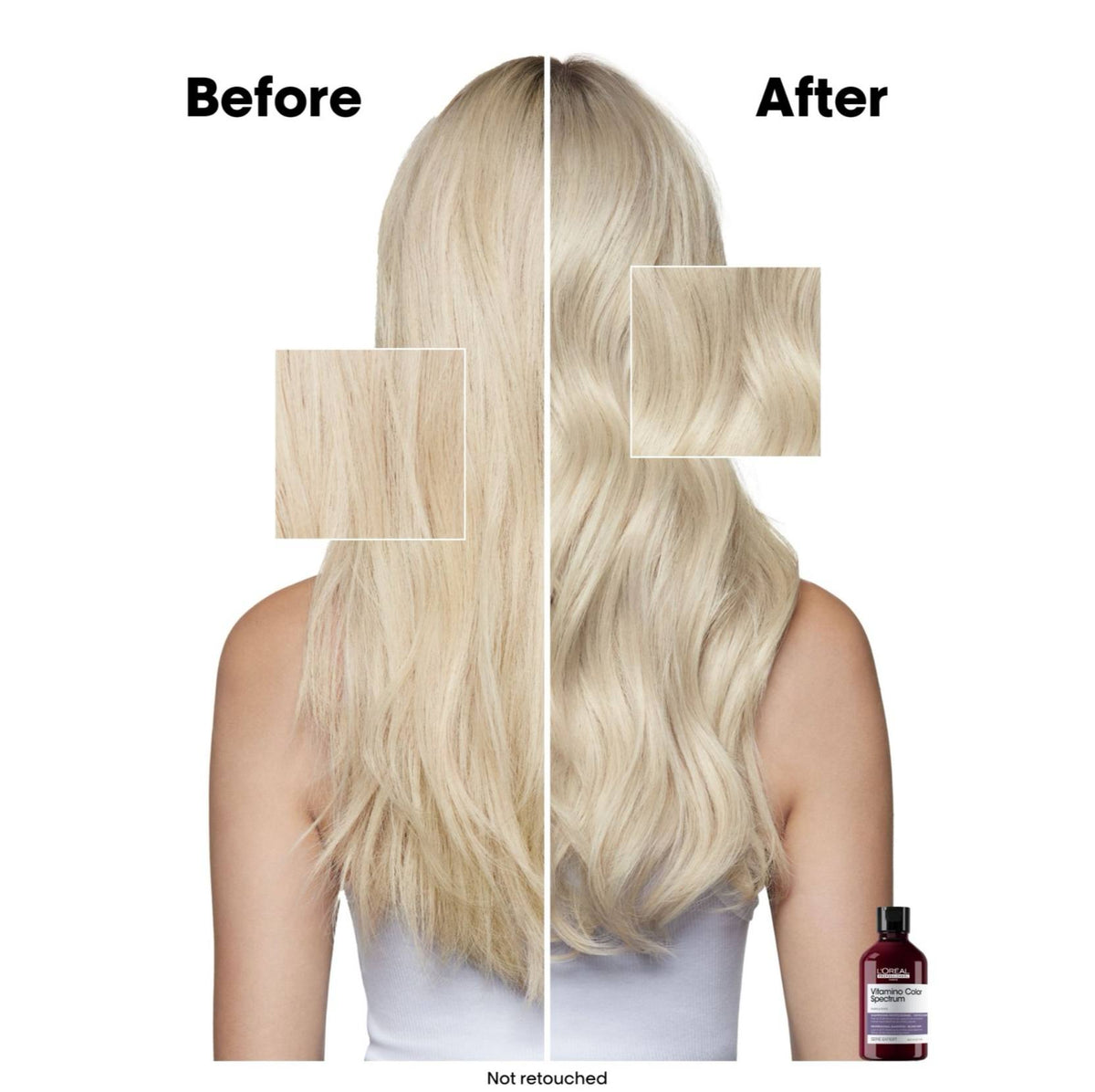 LOREAL PARIS Professionnel Vitamino Color Spectrum Yellow Tones Neutralizing Shampoo for Blonde hair - -