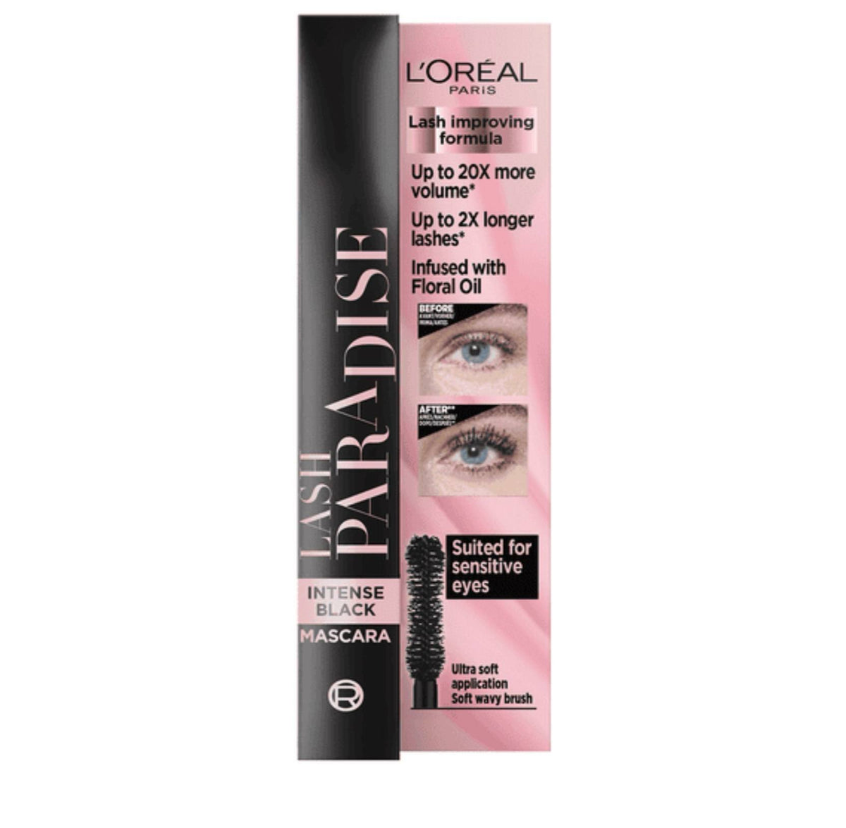 L'Oréal Paris Lash Paradise Mascara Intense Black - -