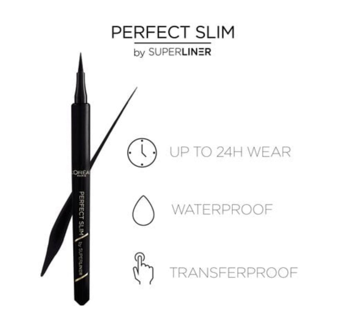 L'Oréal Paris Perfect Slim Black Liquid Eyeliner - -