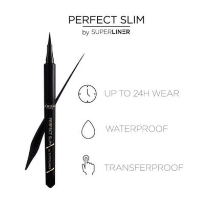 L'Oréal Paris Perfect Slim Black Liquid Eyeliner - -