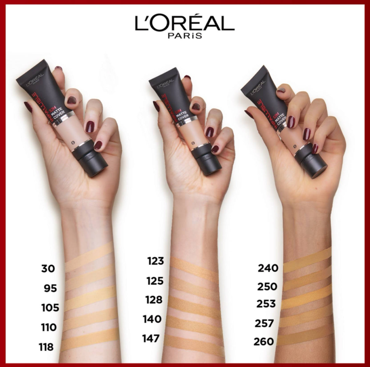 L'ORÉAL PARIS Infallible 32H Matte Cover Foundation - -