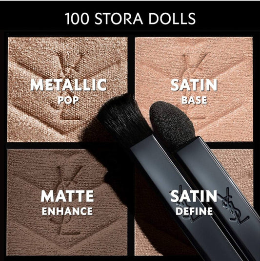YVES SAINT LAURENT Couture Mini Clutch Eyeshadow Palette - - 100 Stora Dolls
