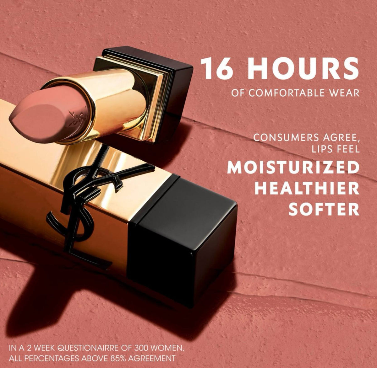 YVES SAINT LAURENT Rouge Pur Couture Caring Satin Lipstick - -