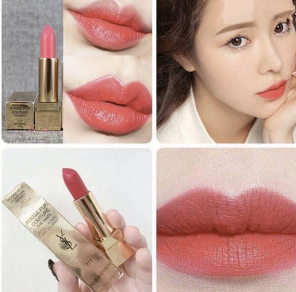 YVES SAINT LAURENT Rouge Pur Couture The Mats Pure Color Matt Bright – 211 Decadent Pink - -
