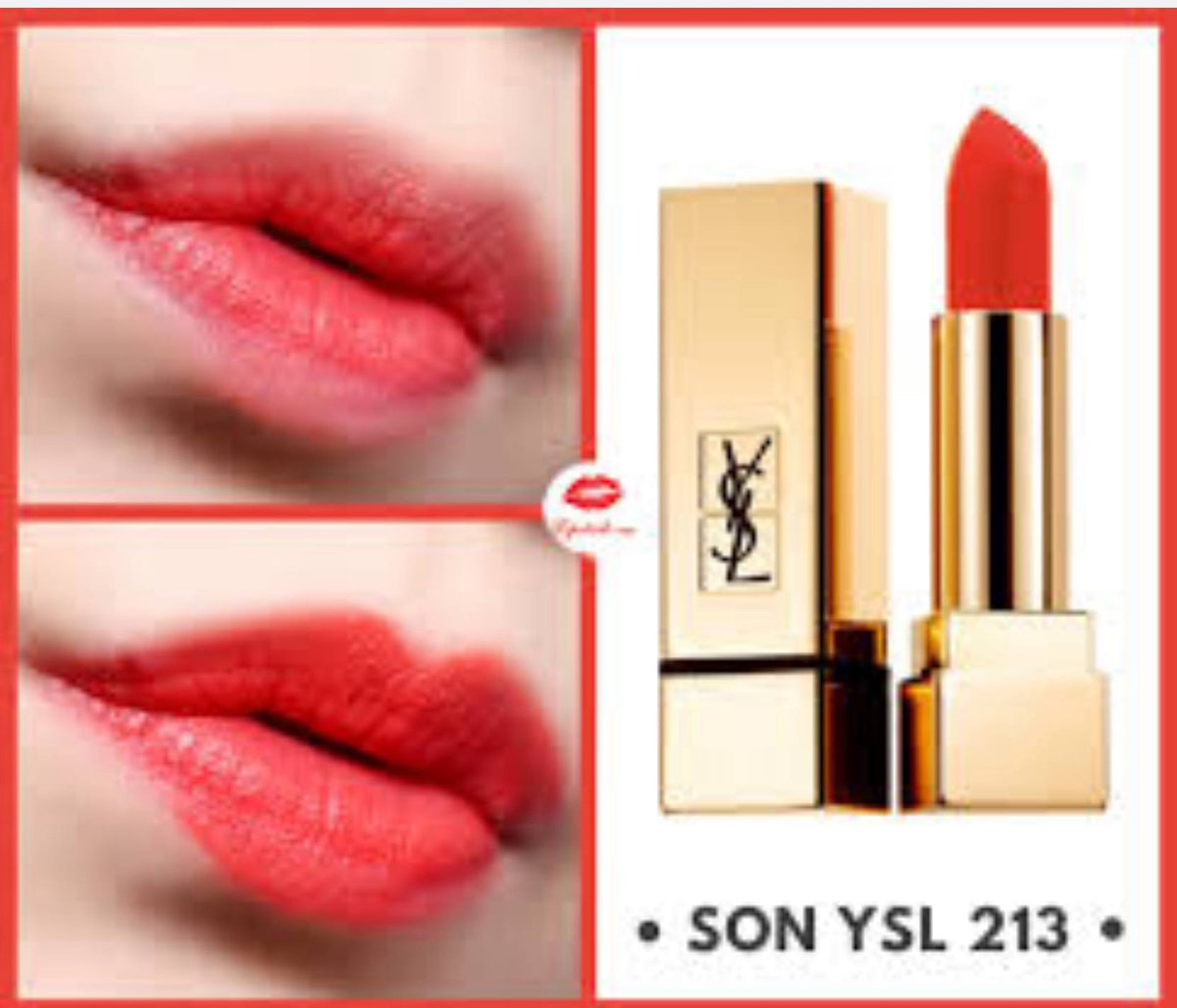 YVES SAINT LAURENT Rouge Pur Couture The Mats Pure Color Matt Bright – 213 Orange Seventies - - 213 Orange Seventies
