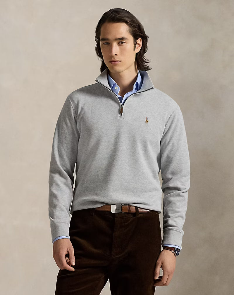 Estate-Rib Quarter-Zip Pullover - - Heather