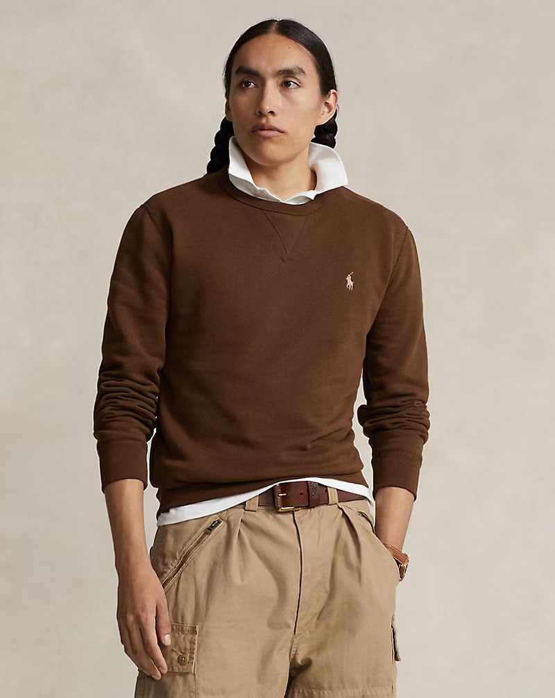 The RL Fleece Sweatshirt - - Brown