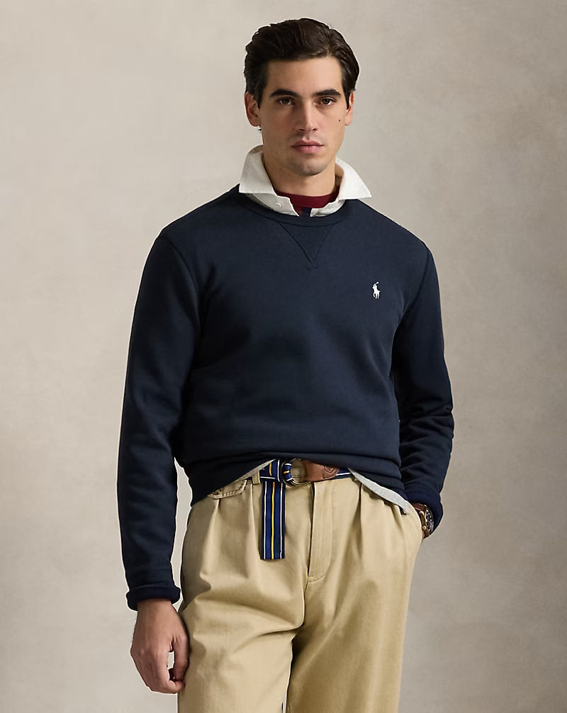 Double-Knit Sweatshirt - - Navy