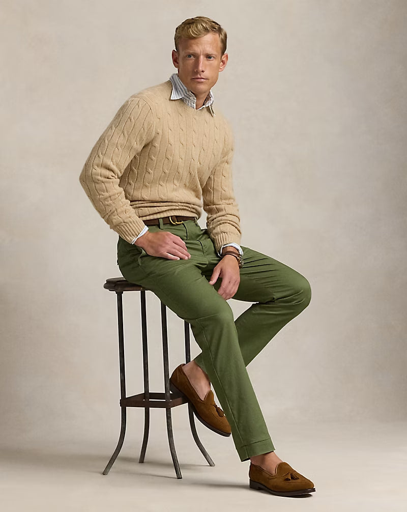 Washed Stretch Chino Pant – All Fits - - olive green