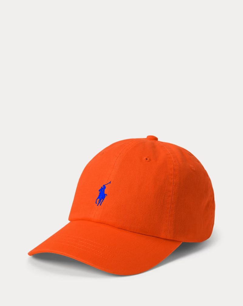 The Iconic Cotton Chino Ball Cap - - Orange