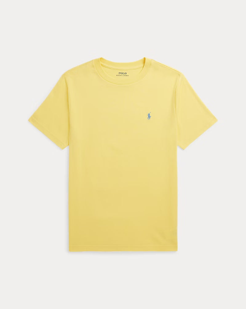 Cotton Jersey Crewneck Tee - - Yellow