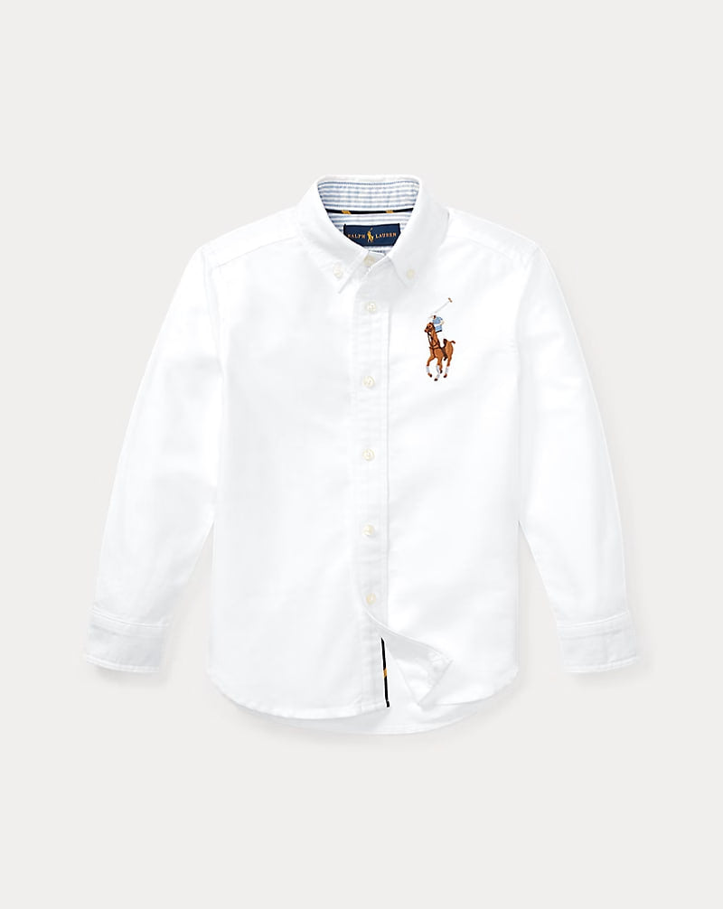 Big Pony Cotton Oxford Shirt 2-7 - - White