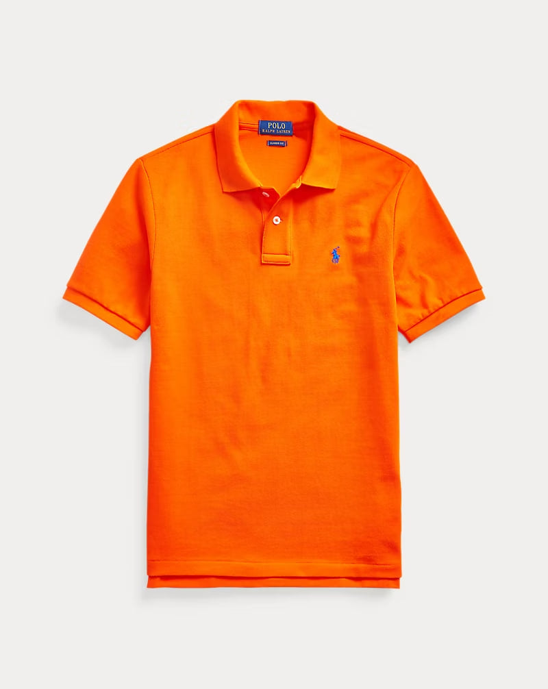 The Iconic Mesh Polo Shirt 8-20 - - Orange