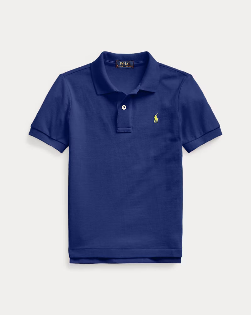 The Iconic Mesh Polo Shirt 2-7 - - Navy
