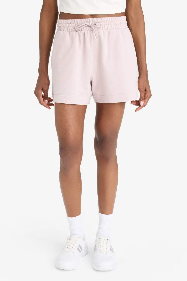 DeFactoFit Standard Fit Sports Basic Shorts - - light lilac
