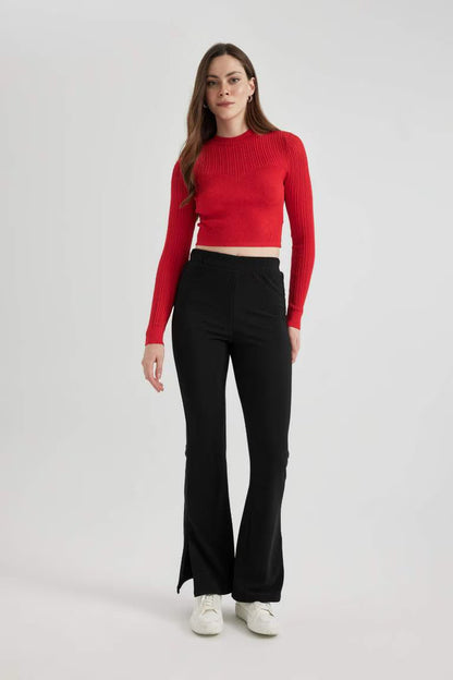 Flare High waist Leggings - -
