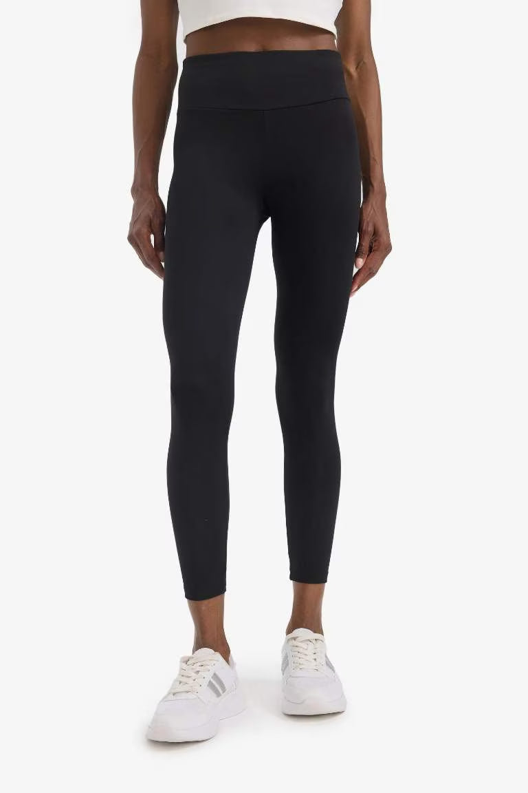 DeFactoFit Waist Wrapping Premium Leggings - - Black