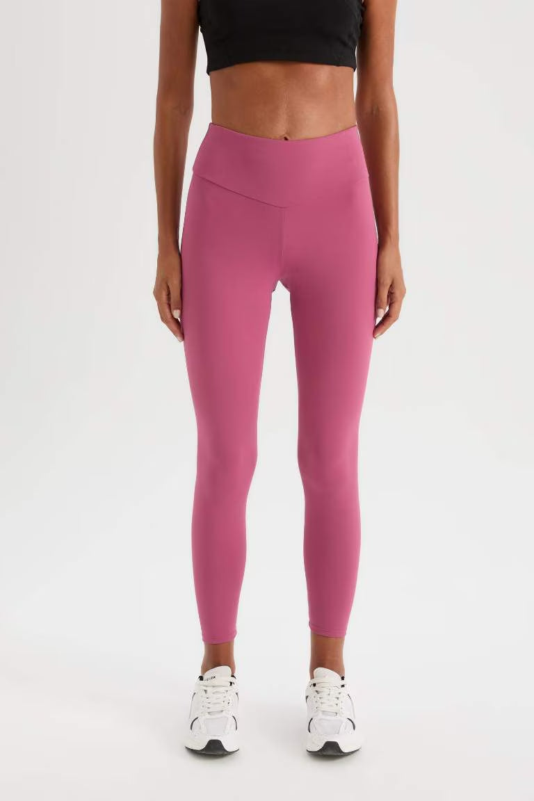 DeFactoFit Waist Wrapping Premium Leggings - - Rose