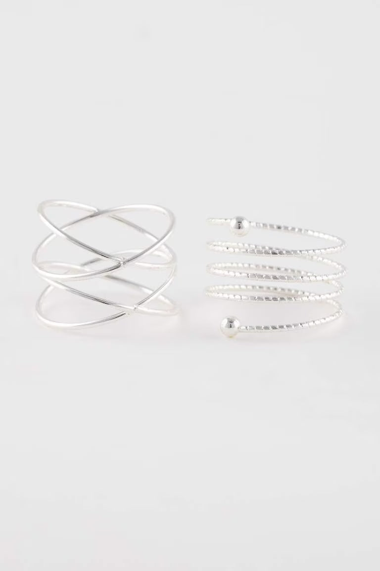 Woman 4 Piece Silver Ring - -