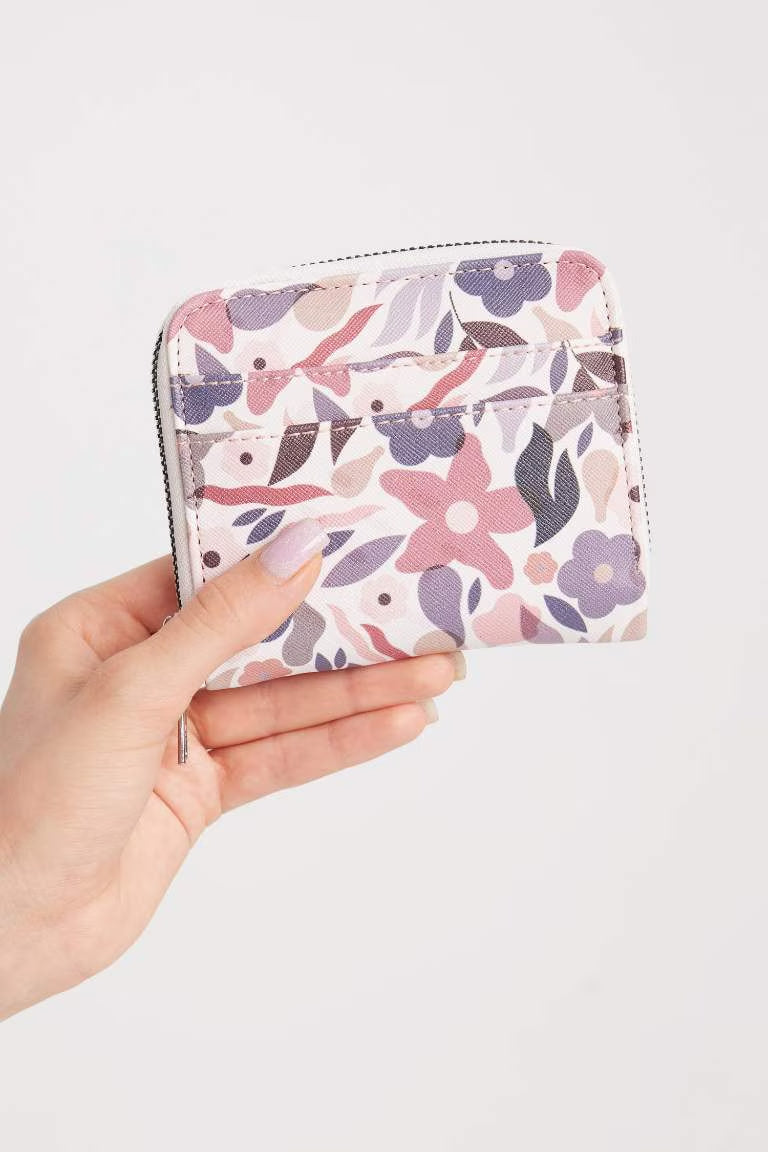 Woman Faux Leather Wallets - - Floral