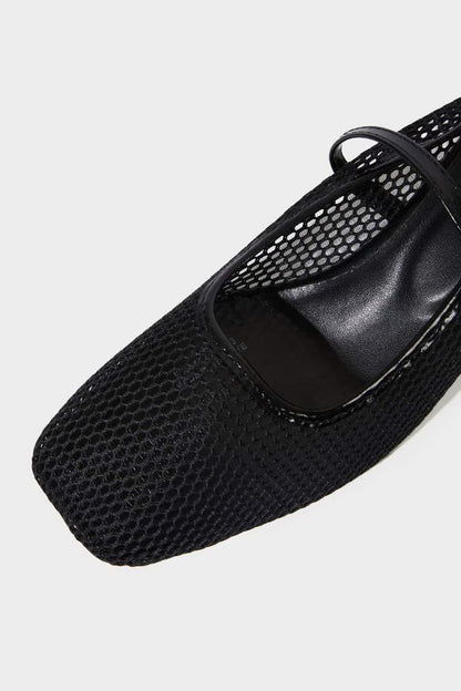 Woman Single Strap Heeled Shoes - - Black