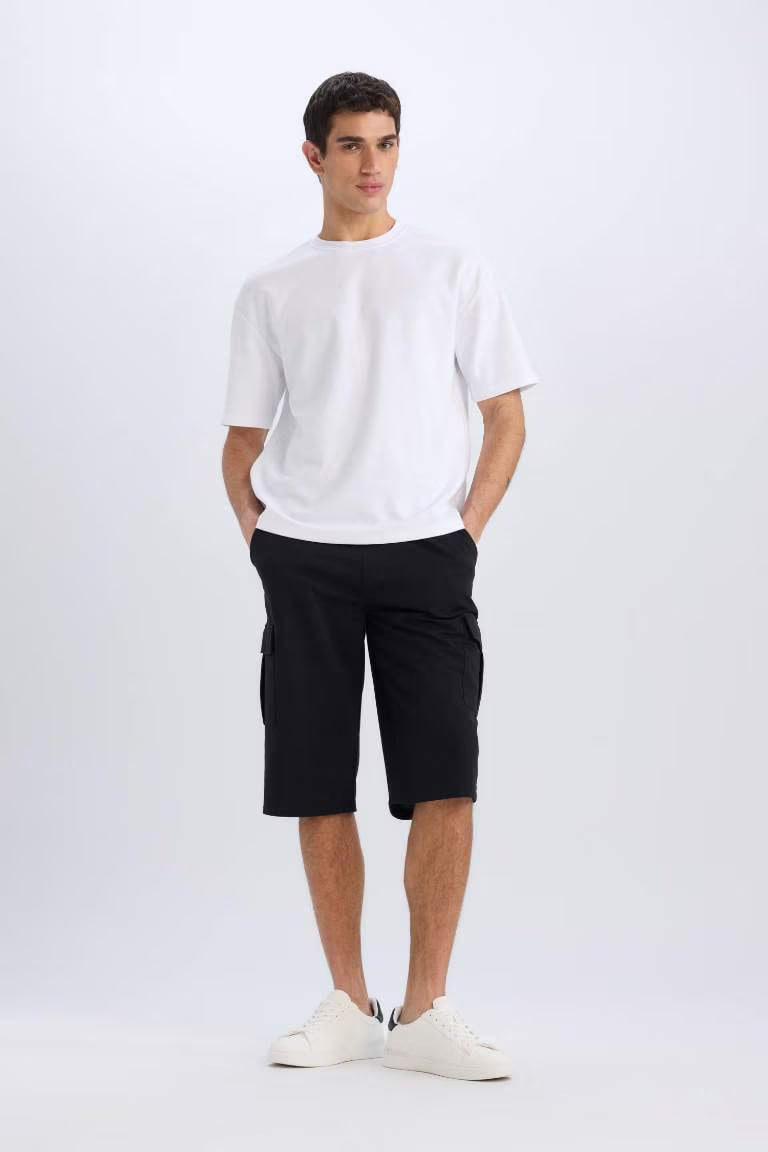 Slim Fit Thin Sweatshirt Fabric Tall Short - - Black