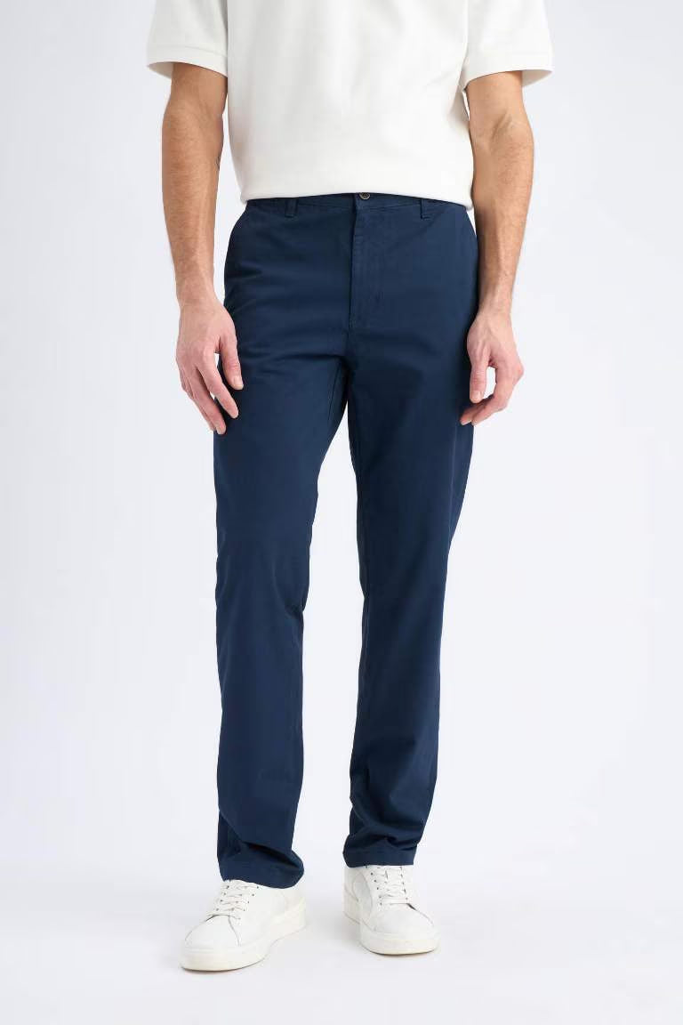 Regular Hem Trousers - - Navy