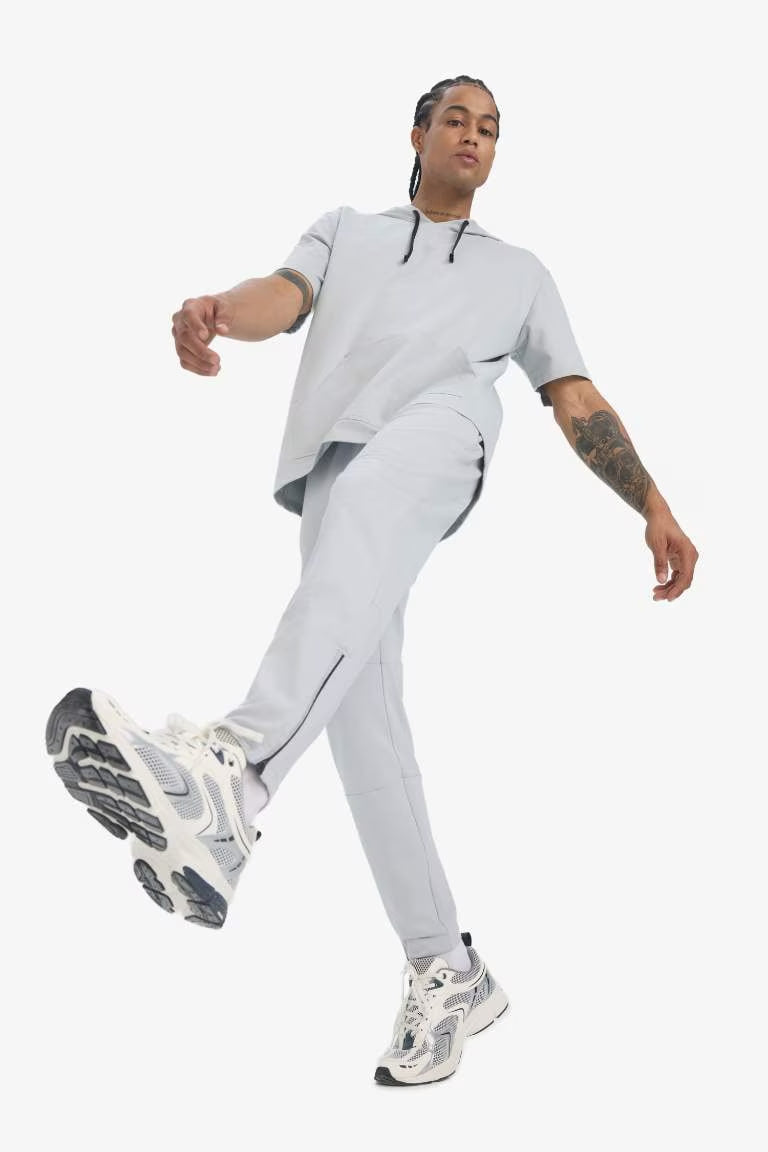 DeFactoFit Slim Fit Zippered Leg Sports Joggers - -