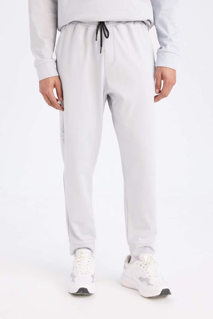 DeFactoFit Standard Fit Standard Leg Scuba Fabric Sports Joggers - - Heather