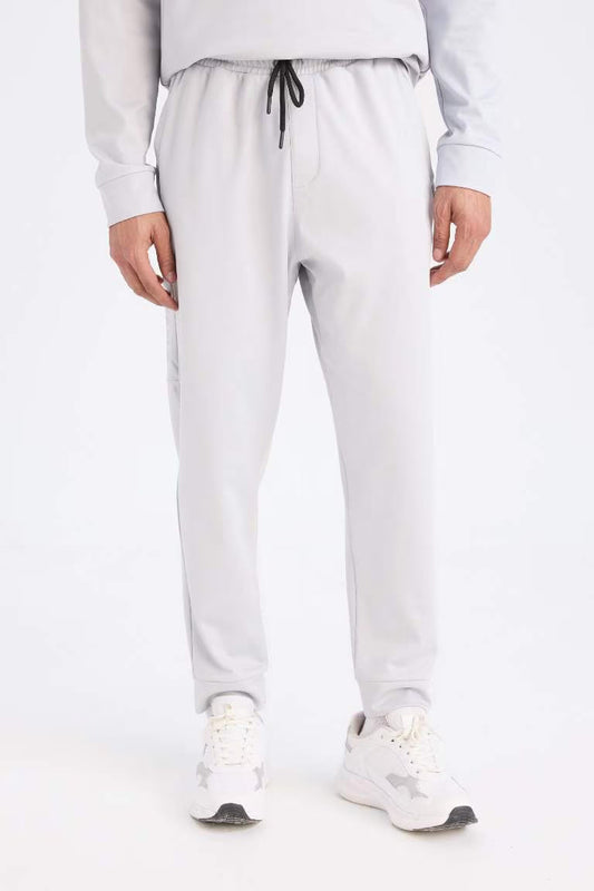 DeFactoFit Standard Fit Standard Leg Scuba Fabric Sports Joggers - - Heather